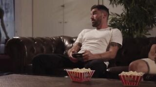 Stepbros friend bareback fucks his TS stepsister