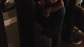 Milo Miles moaned lustfully as Cain uses their pre cum as a natural lube for his manh