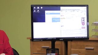 Charismatic lady Isabella Lui screams hard from credit managers pounding