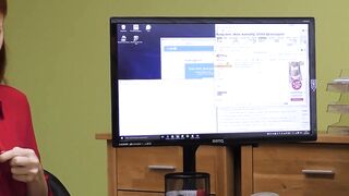 Charismatic lady Isabella Lui screams hard from credit managers pounding