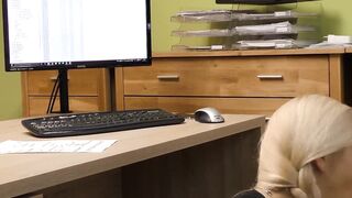 Busty blonde Karol Lilien agrees to be fucked hard in exchange of loan
