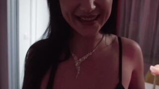 Cuckold watches her busty girl Lady Gang suck another mans dick