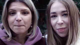 Lesbian blonde Gina Gerson diregards her girlfriend for a paid rough fucking session