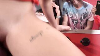 Long haired babe Zuzu Sweet gets her sweet pussy drilled in front of her man