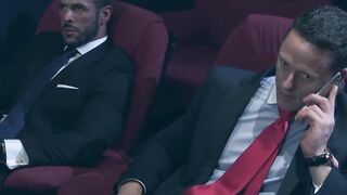 Hardcore take turn anal fucking in the cinema by suited Denis Vega and Ivan Gregory