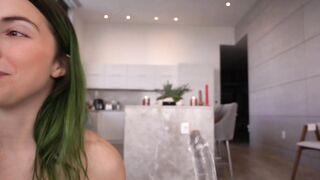 Sexy Whore Rides Clear Dildo