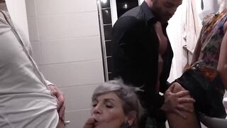 We visited a swingers club with step grandma Irenka S to experience new sexual fantas