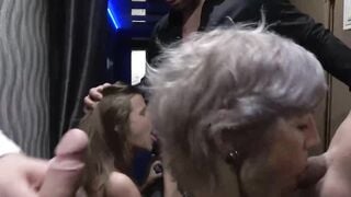 We visited a swingers club with step grandma Irenka S to experience new sexual fantas