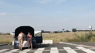 Naughty old stepdad Dirty Gunther and stepson picks up young slut