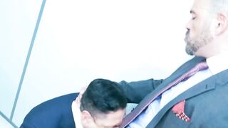 Boss Nicholas Bardem slides his cock into the tight hole of John Rodriguez