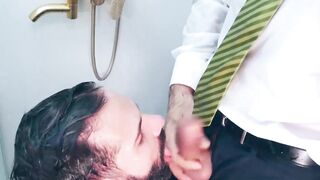Wild and wet anal fucking session by suited buddies Dani Robles and Joe Casio