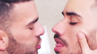 Erotic kissing and ass pounding by horny buddies Pol Prince and Rafael Ferreira