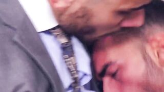 Erotic kissing and ass pounding by horny buddies Pol Prince and Rafael Ferreira