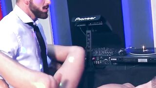 Sexy Robbie Rojo let suited Antonio Miracle rimmed and fucks his big ass