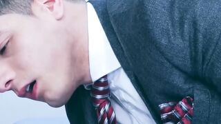 Young Reno Gold jacked his long thick cock passionately