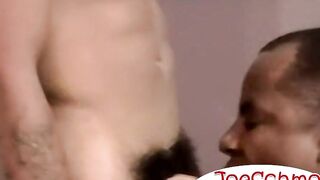 Muscled straight dude Ben wants his big black dick to be deepthroat