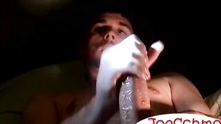 I make sure that handsome straight dude Blaze satisfy his big dick in a blowjob sessi