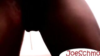 Hunky Gentleman strokes his long thick black dick until he cums a lot of juicy load