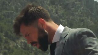 Erotic kissing and deep dick riding by suited Hector de Silva and Jay Roberts