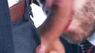 Wet take turn anal fucking by suited buddies Jonathan Miranda and Diego Reyes