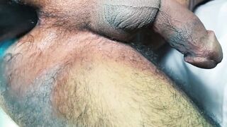 Sensual self ass fucking and cock jacking by hairy Nichola Bardem