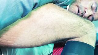 Sensual self ass fucking and cock jacking by hairy Nichola Bardem