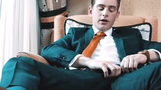 Young Reno Gold had jacked his long thick cock passionately