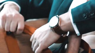 Young Reno Gold had jacked his long thick cock passionately