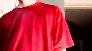 Deepthroating this straight dudes grower dick loads of cum