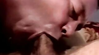 Deepthroating this straight dudes grower dick loads of cum