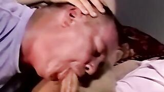 Deepthroating this straight dudes grower dick loads of cum