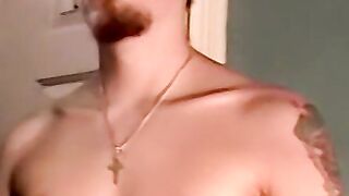 Deepthroating this straight dudes grower dick loads of cum