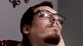 Deepthroating this straight dudes grower dick loads of cum