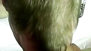 Riding daddys big black cock til he shoots loads in my mouth