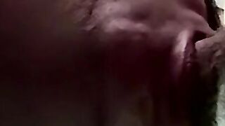 Broke inked dude gets hot with gay man cum in his mouth