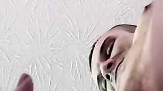 Broke inked dude gets hot with gay man cum in his mouth