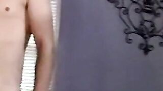 Skinny dude with his gay friend sucking his cock and cum