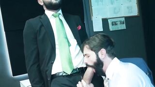 Bearded Danni Robles pounds his ass in a doggy style by hot Sir Peter