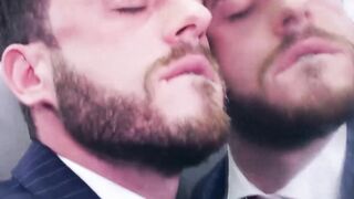 Sweaty fucking in the elevator by horny John Brachalli and Manuel  Reyes