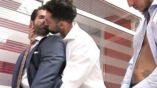 Hot Dani Robles sucked cock while getting banged in the ass by sexy Klein Kerr