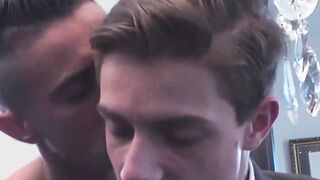 Inked Carter Dane shoved hard the butthole of sexy Klein Kerr