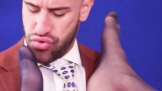 Horny Emir Boscatto bent over for deep anal fucking by his boss Gustavo Cruz