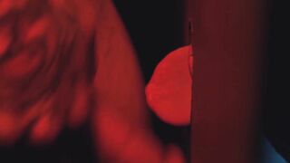Muscular Tony D Angelo let his cock sucked in the glory hole by Rocky Vallarta