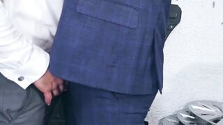Salesman Diego Reyes fingered and fucked hard by his boss Sir Peter