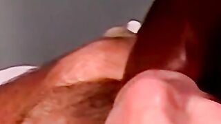 Black dude drops by to get some throat and feed me his cum