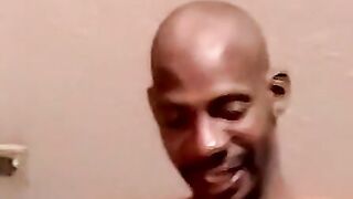 Black dude drops by to get some throat and feed me his cum