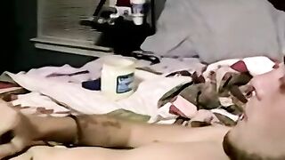 Black dude takes huge load of cum deep inside his ass