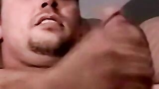 Richards soft dick getting rock hard with each stroke