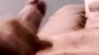 Richards soft dick getting rock hard with each stroke