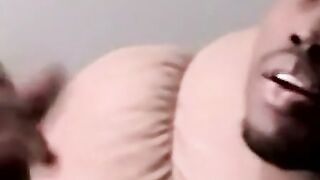Nervous Isaac gets comfortable wanking off his BBC